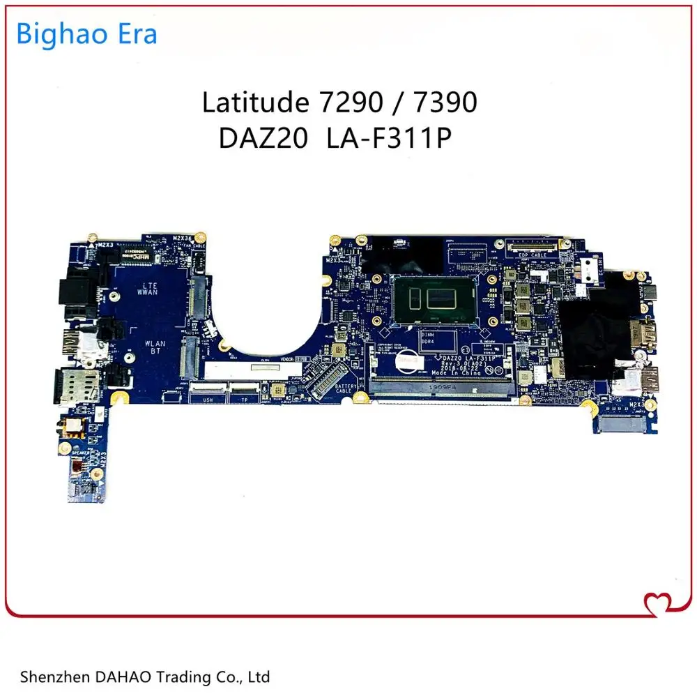 CN-0HFXXW 0HFXXW HFXXW For Dell Latitude 7290 7390 Laptop motherboard DAZ20 LA-F311P MB With I5-8350U CPU 100% Fully Tested
CN-0HFXXW 0HFXXW HFXXW For Dell Latitude 7290 7390 Laptop motherboard DAZ20 LA-F311P MB With I5-8350U CPU 100% Fully Tested