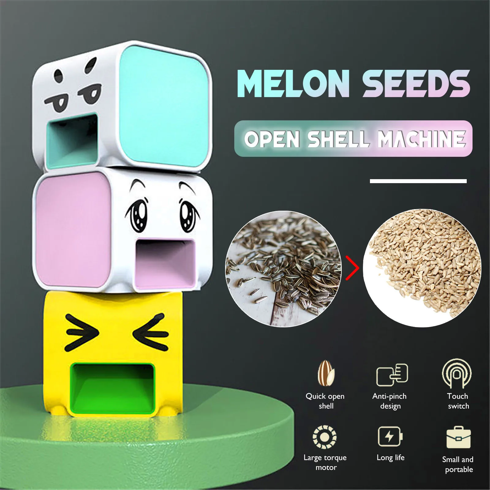 Electric Melon Seed Machine Shelling Machine Lazy Automatic Peeling and Shelling Household Melon Seed Machine
Electric Melon Seed Machine Shelling Machine Lazy Automatic Peeling and Shelling Household Melon Seed Machine