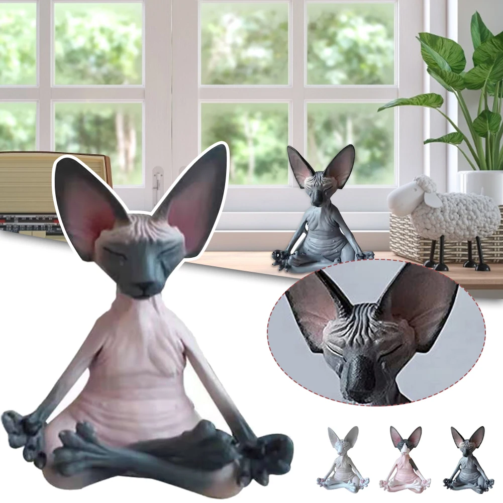 Home Sculpture Desk Decoration Cat Meditation Statue Resin Sphinx Cat Gift for Cat Lovers Desktop Decoration
Home Sculpture Desk Decoration Cat Meditation Statue Resin Sphinx Cat Gift for Cat Lovers Desktop Decoration