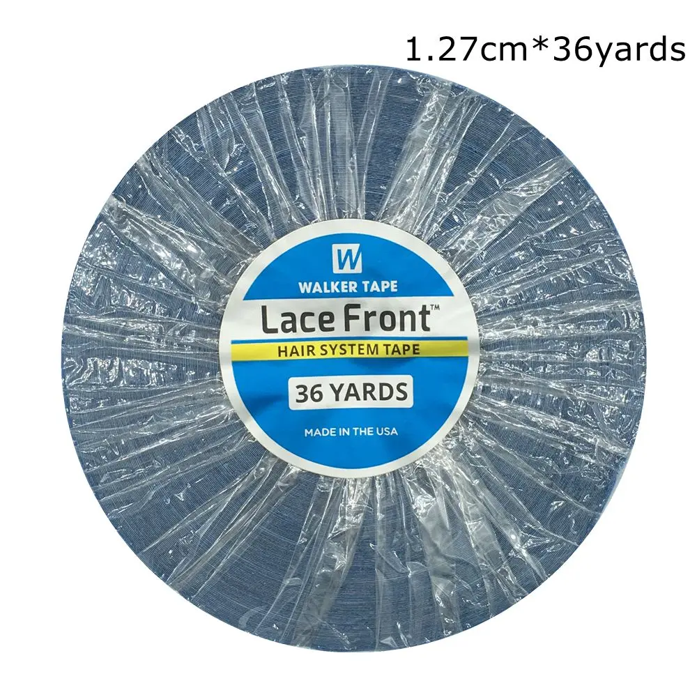1 roll 0.8 /1.0/1.27 cm width 36 yards Blue lace front tape adhesive for wig toupee | Шиньоны и парики