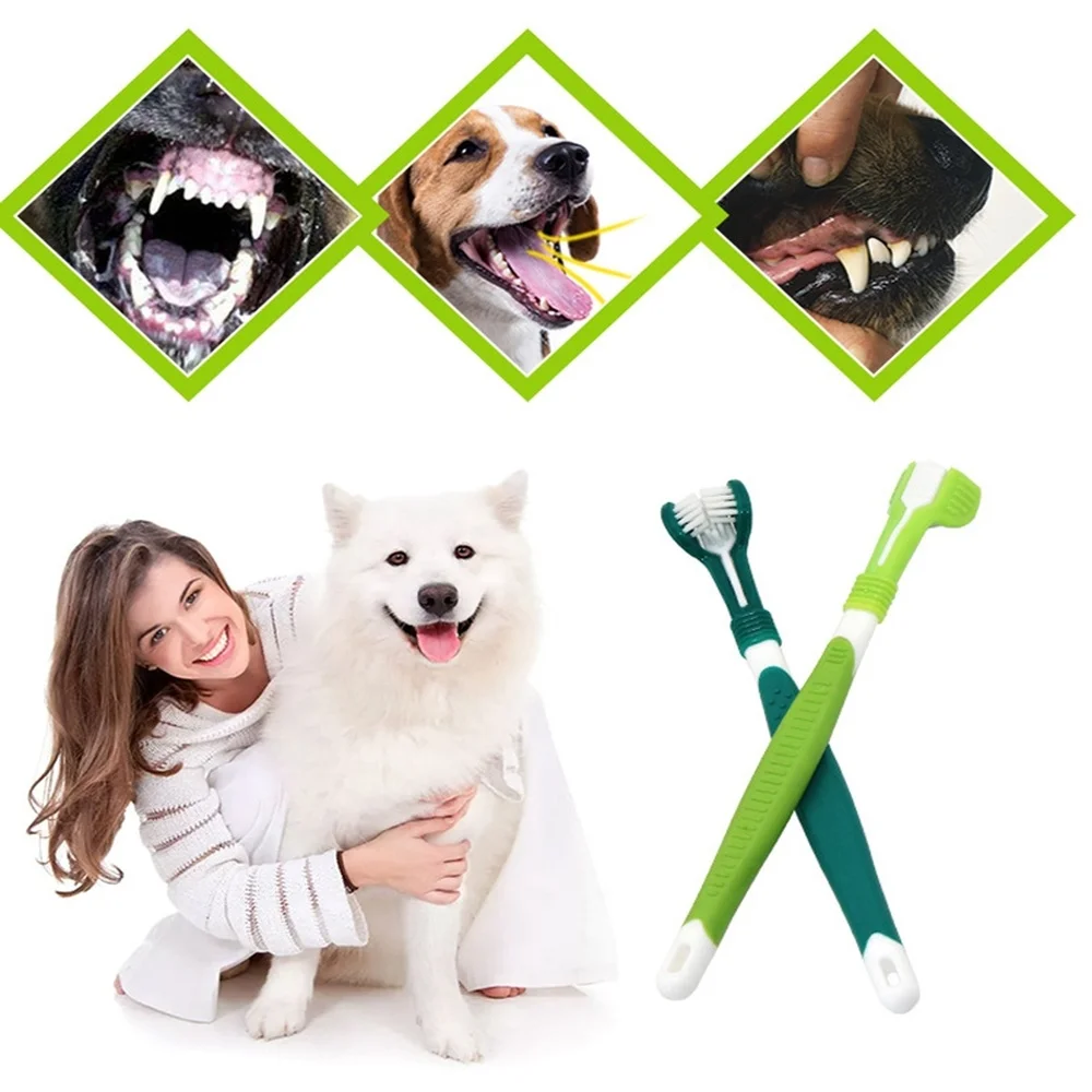 Super Soft Pet Finger Toothbrush Three-Head Multi-angle Bad Breath Tartar Teeth Tool Dog Cat Cleaning Pet Supplies Accessories
Super Soft Pet Finger Toothbrush Three-Head Multi-angle Bad Breath Tartar Teeth Tool Dog Cat Cleaning Pet Supplies Accessories