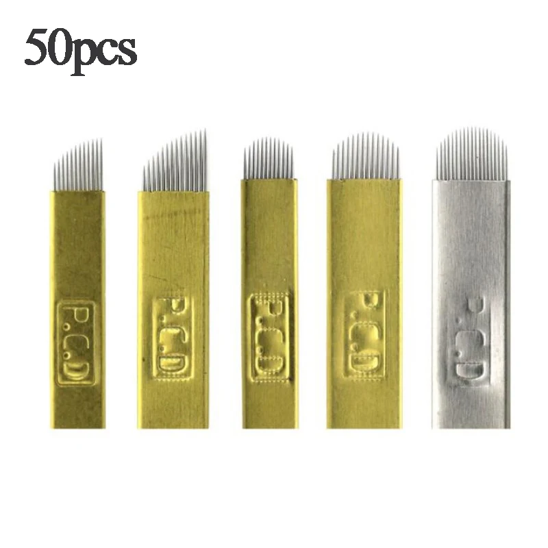 50 Pcs Hard PCD 12/14/12u/14u/18u Pins Permanent Tattoo Pen Microblading NeedlesManual Eyebrow Tattoo Needles Brow Microblades
50 Pcs Hard PCD 12/14/12u/14u/18u Pins Permanent Tattoo Pen Microblading NeedlesManual Eyebrow Tattoo Needles Brow Microblades