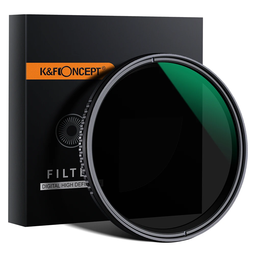 

K&F Concept ND8-ND2000 Variable ND Filter 49mm 62mm 67mm 72mm 77mm Nano-X Fader Neutral Density Filter For Canon Nikon Sony