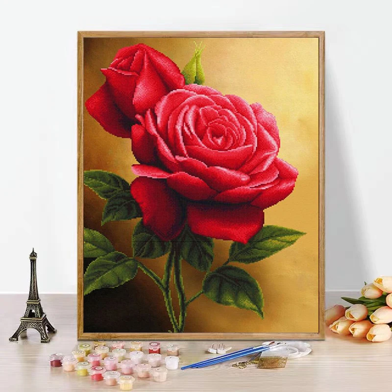CHENISTORY Paint By Number Red Flower Rose HandPainted Painting Art Drawing On Canvas Hand Painted Painting Art Gift Kits Home D
CHENISTORY Paint By Number Red Flower Rose HandPainted Painting Art Drawing On Canvas Hand Painted Painting Art Gift Kits Home D