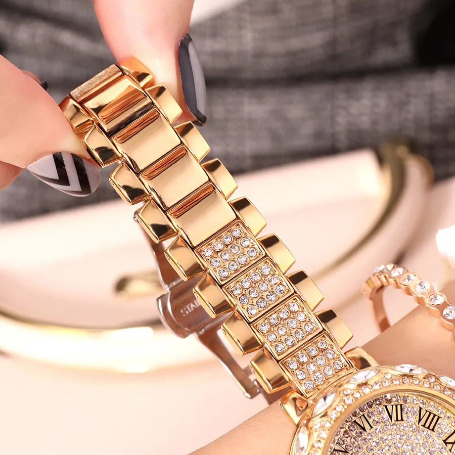 GEDI LUXURY DIAMOND WOMEN WATCHES FULL RHINESTONE WRISTWATCH LADY CRYSTAL DRESS WATCHES GOLD FEMALE QUARTZ WATCH ZEGAREK DAMSKI
GEDI LUXURY DIAMOND WOMEN WATCHES FULL RHINESTONE WRISTWATCH LADY CRYSTAL DRESS WATCHES GOLD FEMALE QUARTZ WATCH ZEGAREK DAMSKI