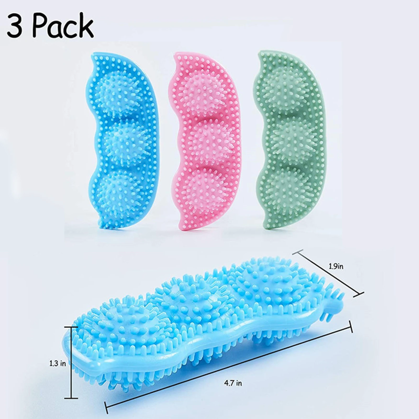 Teeth Cleaning dog Toy Relieve Itching Puppy Chew Toys bite resistant silicone with thorn 2-8 Months 3PC Pet dog molar toy
Teeth Cleaning dog Toy Relieve Itching Puppy Chew Toys bite resistant silicone with thorn 2-8 Months 3PC Pet dog molar toy