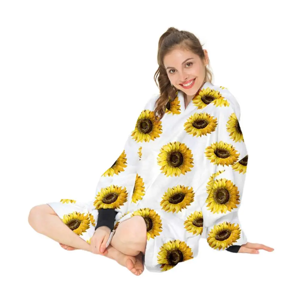 Wearable Blanket Sunflower Blanket Hoodie Oversized Throw Blanket Sunflower Print Hooded Lazy Blanket Super Dalian Hoodie Blanke
Wearable Blanket Sunflower Blanket Hoodie Oversized Throw Blanket Sunflower Print Hooded Lazy Blanket Super Dalian Hoodie Blanke