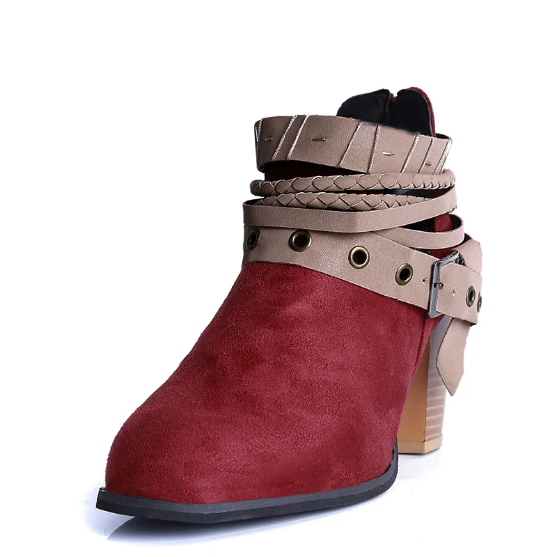 Autumn Spring Women Boots Fashion Casual Ladies Shoes Martin Boots Suede Leather Buckle Boots High Heeled Zipper Daily Shoes
Autumn Spring Women Boots Fashion Casual Ladies Shoes Martin Boots Suede Leather Buckle Boots High Heeled Zipper Daily Shoes