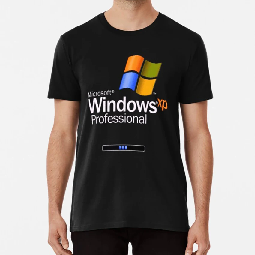 Футболка с Windows Xp технология Os смешная ностальгия мемы юмор грустный|Мужские