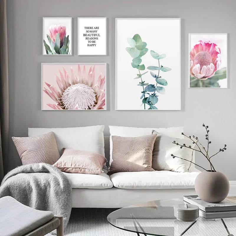 Pink Flower Botanical Canvas Art Poster Nordic Style Decorative Prints Wall Fresh Painting Picture Home Decor For Living Room
Pink Flower Botanical Canvas Art Poster Nordic Style Decorative Prints Wall Fresh Painting Picture Home Decor For Living Room