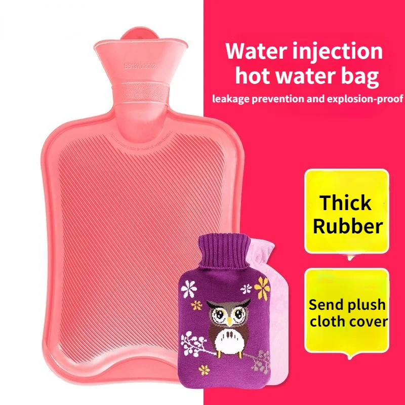 Thick hot water bag send cute plush cloth cover winter solid color hand warmer household items portable warm hot water bottle
Thick hot water bag send cute plush cloth cover winter solid color hand warmer household items portable warm hot water bottle