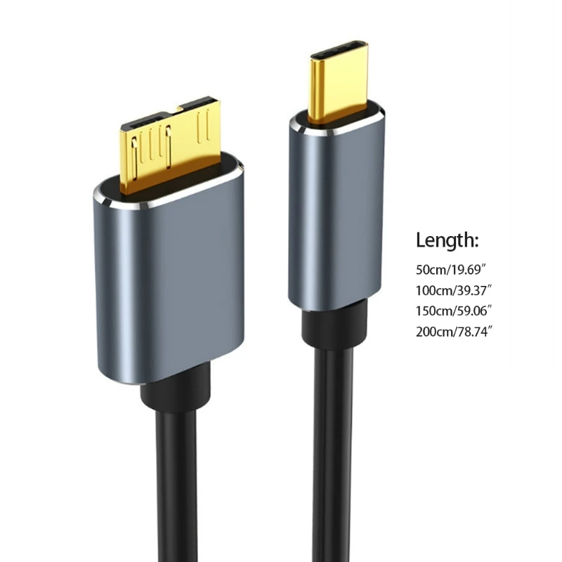 

5 Гбит/с Type C к Micro B кабель для мобильного жесткого диска Usb3.1 к Usb 3,0 кабель для передачи данных для жесткого диска 0,5 м 1 м 1,5 м 2 м QXNF
