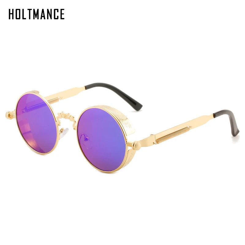 Vintage Punk Style Sunglasses Men Retro Round Metal Frame Women Sun Glasses Fashion Eyewear Gafas sol mujer UV400
Vintage Punk Style Sunglasses Men Retro Round Metal Frame Women Sun Glasses Fashion Eyewear Gafas sol mujer UV400