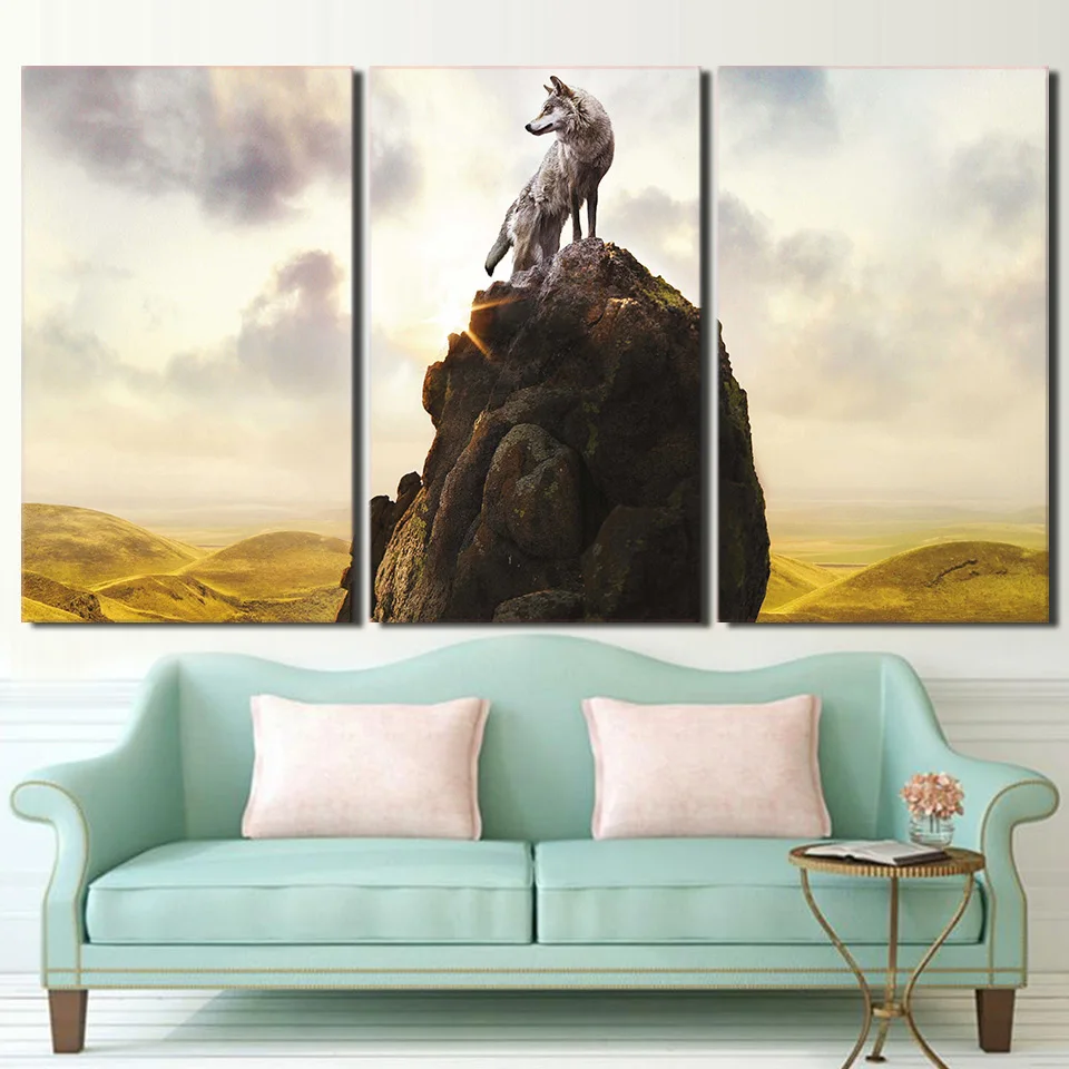 3 Pieces Wolf On The Mountain Poster Wall Art Canvas Painting Wall Pictures For Living Room
3 Pieces Wolf On The Mountain Poster Wall Art Canvas Painting Wall Pictures For Living Room