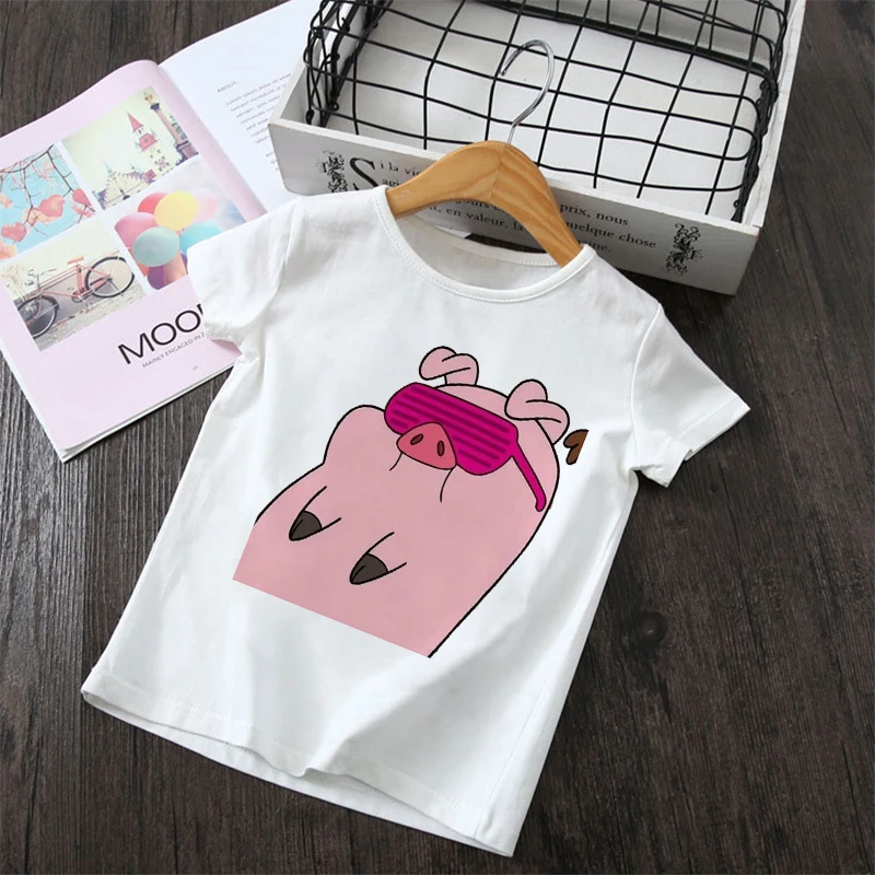 Summer Pink Pig Latest 2-9 Year Old Children's Short Sleeve Girls Cartoon Anime Clothes Cute Children Printing Round Neck
Summer Pink Pig Latest 2-9 Year Old Children's Short Sleeve Girls Cartoon Anime Clothes Cute Children Printing Round Neck