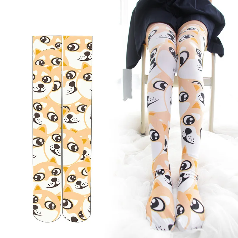 Funny Doge Kabosu Dog Lolita Stockings Cute Women Girls Kawaii Velvet Long Thigh High Stocking Anime Cosplay Over Knee Socks
Funny Doge Kabosu Dog Lolita Stockings Cute Women Girls Kawaii Velvet Long Thigh High Stocking Anime Cosplay Over Knee Socks