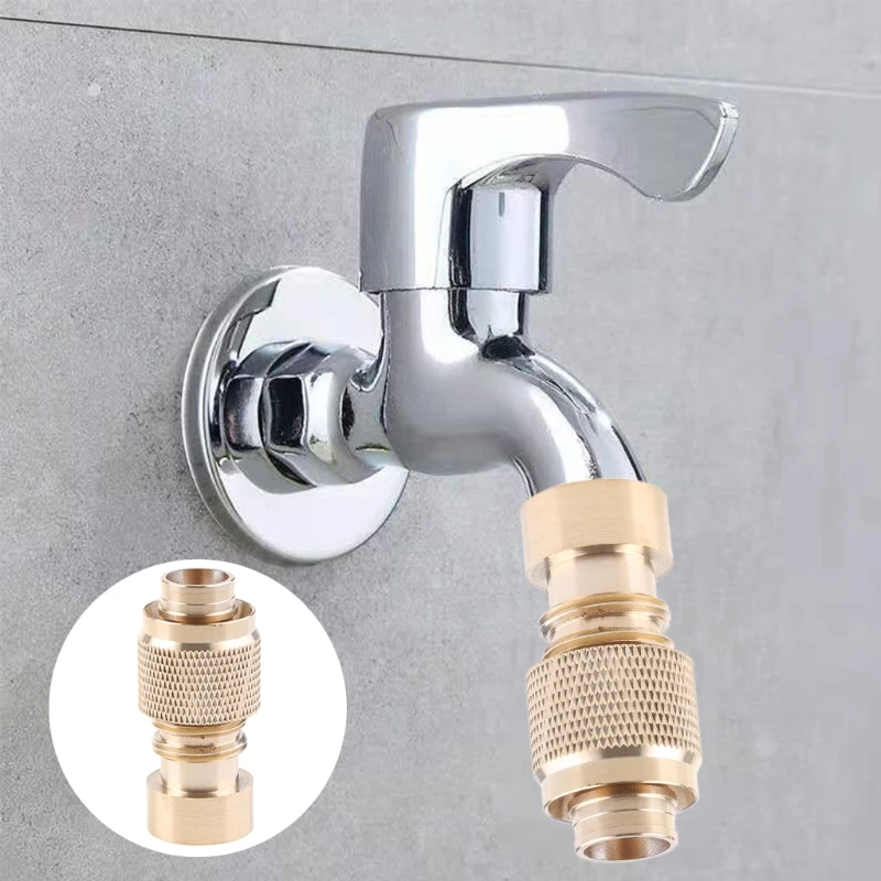 Garden Hose Solid Brass Quick Connect Fittings Set Faucet Nipple Universal Connector 0.9 Inch Water Stop Quick Connector
Garden Hose Solid Brass Quick Connect Fittings Set Faucet Nipple Universal Connector 0.9 Inch Water Stop Quick Connector