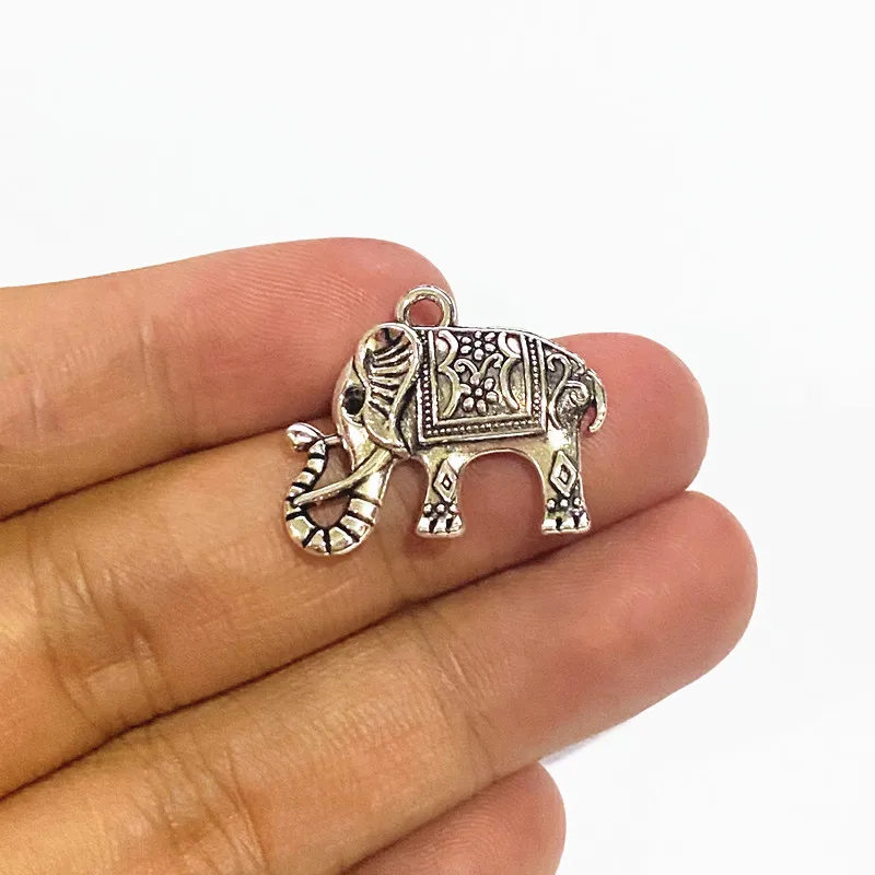 4pcs Charms New Elephant 24x20mm Antique Silver Color Pendant Charms For Jewelry Making DIY Necklace Jewelry Accessories
4pcs Charms New Elephant 24x20mm Antique Silver Color Pendant Charms For Jewelry Making DIY Necklace Jewelry Accessories