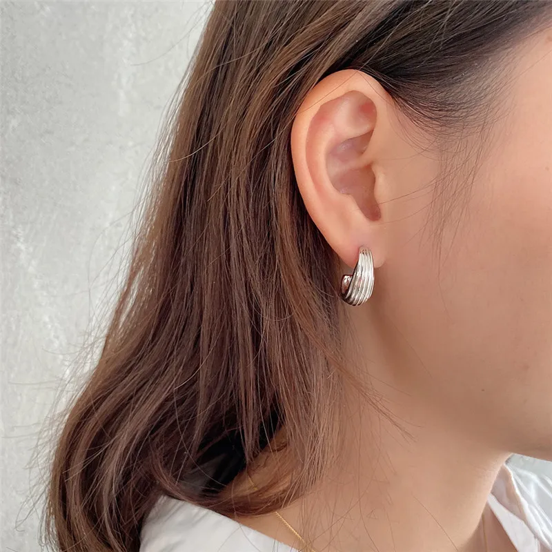 Women 925 Sterling Silver Half Circle Stud Earring Gold Silver Color Simple Geometric Small Studs Earrings Statement Jewelry
Women 925 Sterling Silver Half Circle Stud Earring Gold Silver Color Simple Geometric Small Studs Earrings Statement Jewelry
