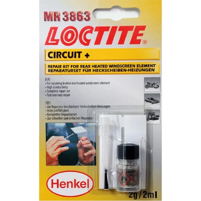 Комплект для ремонта автомобильного нагревателя заднего стекла Loctite MR 3863, производство Германия
Комплект для ремонта автомобильного нагревателя заднего стекла Loctite MR 3863, производство Германия