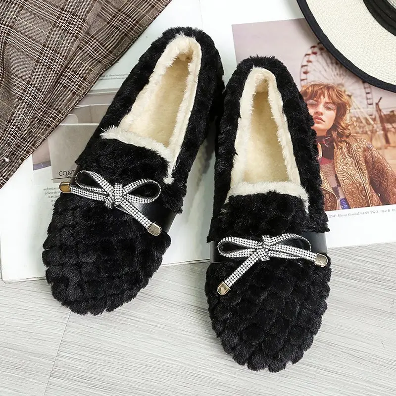 Женская плюшевая обувь, верхняя одежда, модель сезона осень-зима 2021, мягкая подошва, бант и бархатная обувь на плоской подошве, Женская хлопк...
Женская плюшевая обувь, верхняя одежда, модель сезона осень-зима 2021, мягкая подошва, бант и бархатная обувь на плоской подошве, Женская хлопк...