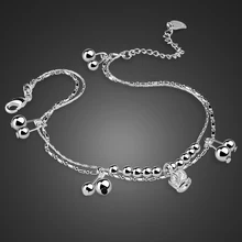 Fashion 100% 925 Sterling Silver Crown pendant Leg Bracelets For Women Foot AnkletJewelry Feet Chain Friendship Gifts Summer