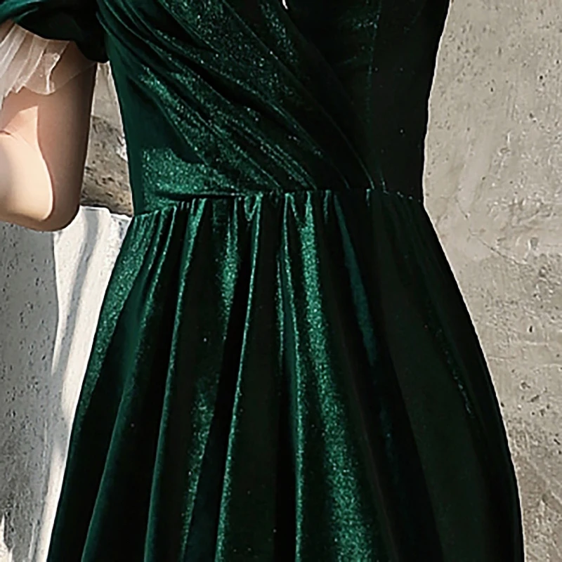 Evening Dresses Pleat V-Neck A-line Floor-length Short Sleeves Simple Lace Bling Plus size Customized Woman Formal Dress A175 
Evening Dresses Pleat V-Neck A-line Floor-length Short Sleeves Simple Lace Bling Plus size Customized Woman Formal Dress A175