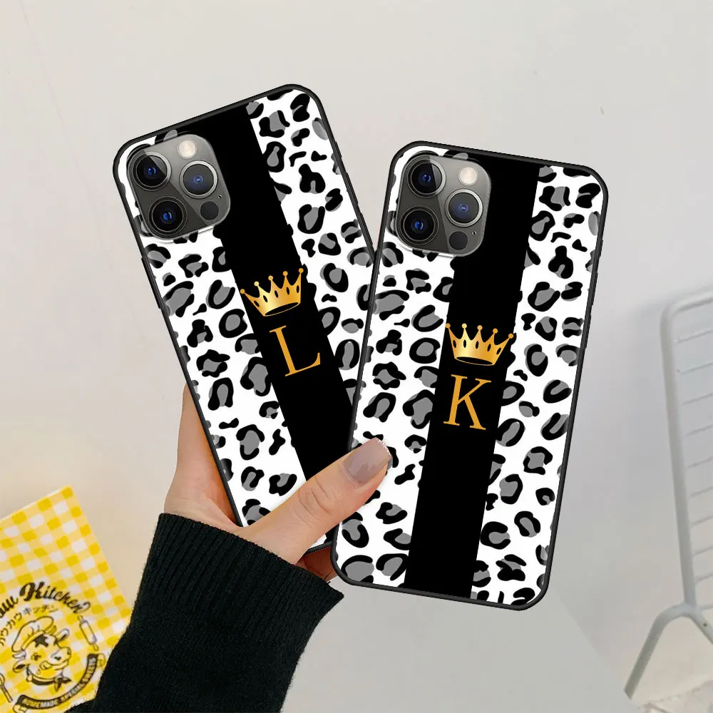Letter Silicone Case for iPhone 12 11 Pro XS Max X 7 8 Plus 6 6S 12Mini 11Pro 12Pro Black Soft Coque Cover Luxury A B C Leopard
Letter Silicone Case for iPhone 12 11 Pro XS Max X 7 8 Plus 6 6S 12Mini 11Pro 12Pro Black Soft Coque Cover Luxury A B C Leopard
