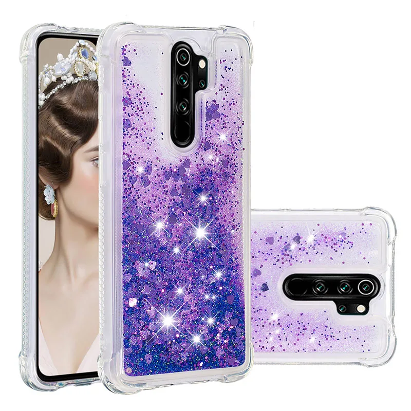 Чехол для Xiao mi Red Note 8 Pro K20pro 9T PRO 6 6A S2 Блестящий жидкий зыбучий песок чехол A2 Lite Capa| |