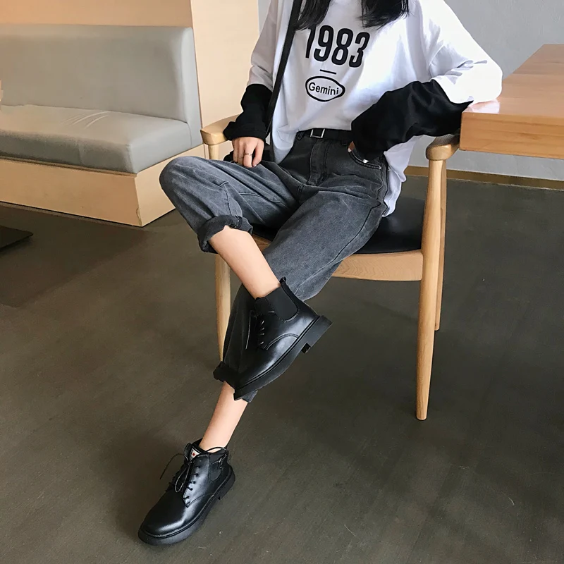 Women Jeans Solid Vintage Harem Trousers Fashion All-match High Waist Streetwear Ulzzang Washed Zipper Womens Casual Loose Chic
Women Jeans Solid Vintage Harem Trousers Fashion All-match High Waist Streetwear Ulzzang Washed Zipper Womens Casual Loose Chic