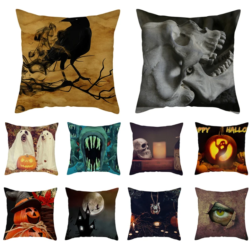 Fuwatacchi Halloween Nightmare Cushion Cover Linen Printed Throw Pillow Covers for Home Sofa Decor Pillowcases Funda Cojin
Fuwatacchi Halloween Nightmare Cushion Cover Linen Printed Throw Pillow Covers for Home Sofa Decor Pillowcases Funda Cojin