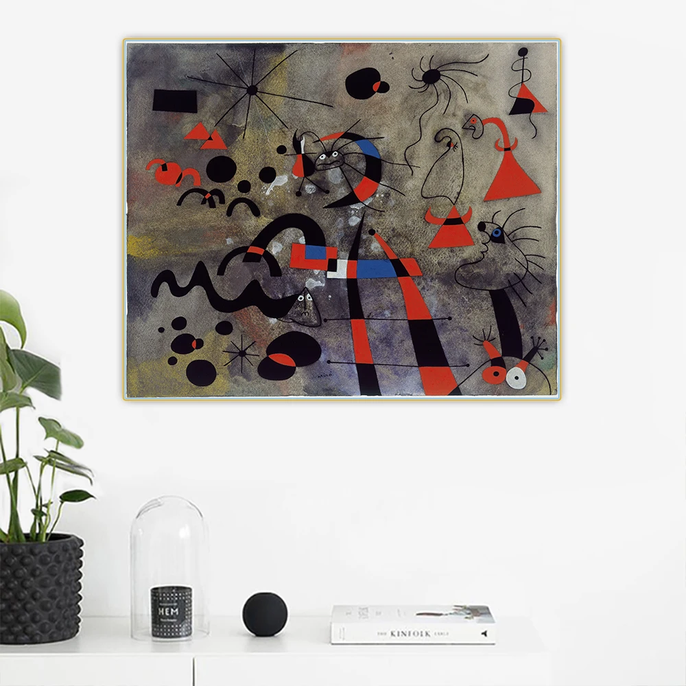 Citon Joan Miro《The Escape Ladder》Surrealism Canvas Oil Painting Artwork Poster Picture Background Wall Decor Home Decoration 
Citon Joan Miro《The Escape Ladder》Surrealism Canvas Oil Painting Artwork Poster Picture Background Wall Decor Home Decoration