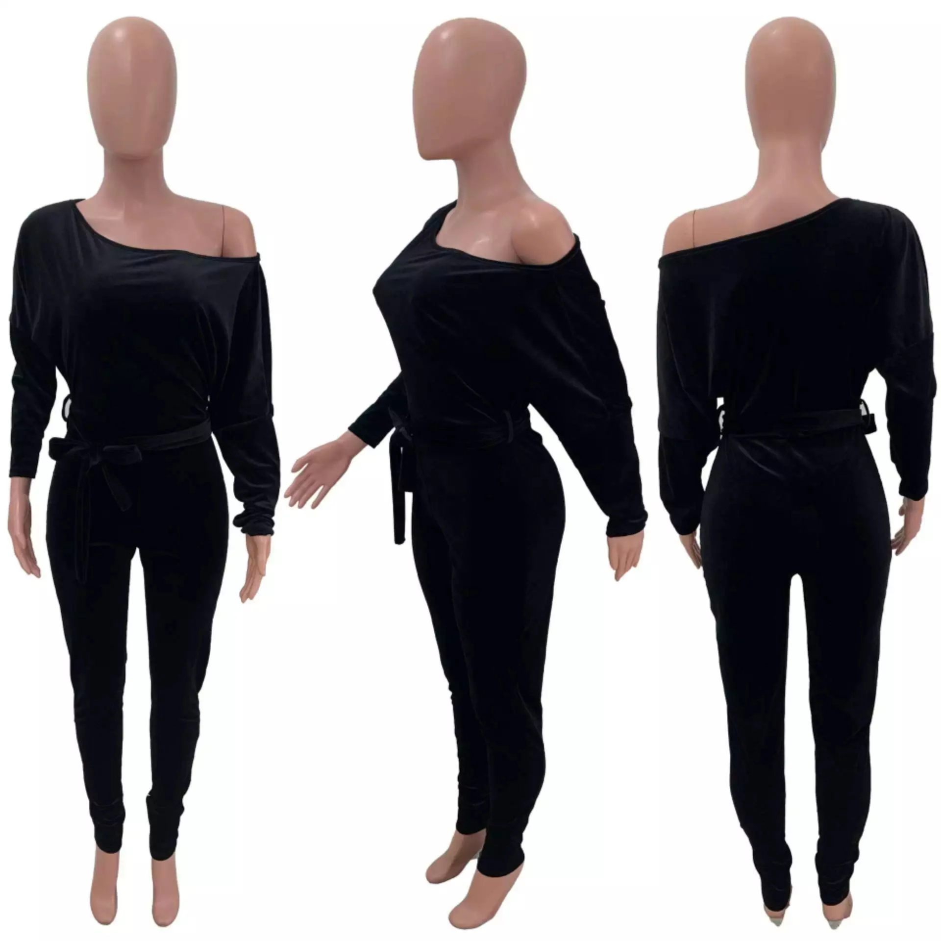 Winter Jumpsuit Womens Casual Slash Neck Bat Sleeve with Sashes Velvet Jumpsuit Bodys Para Mujer Manga Larga Tute Donna Eleganti
Winter Jumpsuit Womens Casual Slash Neck Bat Sleeve with Sashes Velvet Jumpsuit Bodys Para Mujer Manga Larga Tute Donna Eleganti
