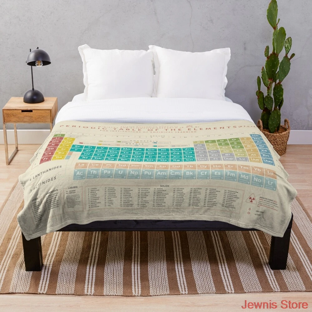 Periodic Table Of The Elements Throw Blanket blanket cover, warm decoration, bed and sofa, applicable to men and women
Periodic Table Of The Elements Throw Blanket blanket cover, warm decoration, bed and sofa, applicable to men and women