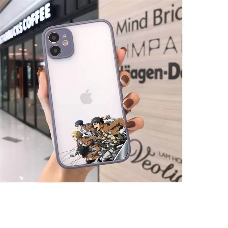 Attack on Titan Phone Case Matte Transparent for iPhone 7 8 11 12 s mini pro X XS XR MAX Plus cover funda
Attack on Titan Phone Case Matte Transparent for iPhone 7 8 11 12 s mini pro X XS XR MAX Plus cover funda