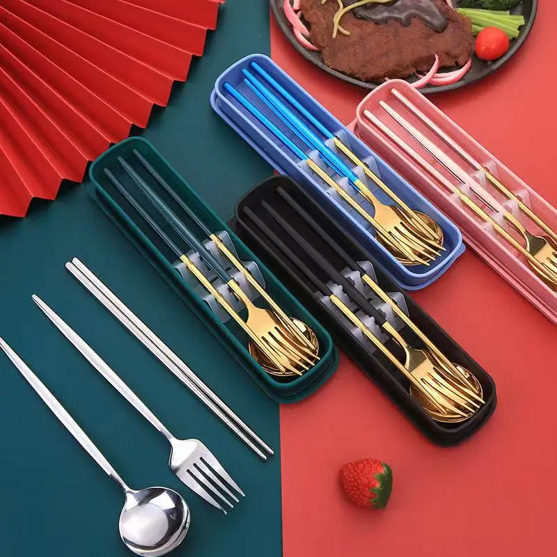 Chopsticks Spoon Set Portable One-Person Child Tableware Set Three-Piece Stainless Steel Fork Single Student Storage Box
Chopsticks Spoon Set Portable One-Person Child Tableware Set Three-Piece Stainless Steel Fork Single Student Storage Box
