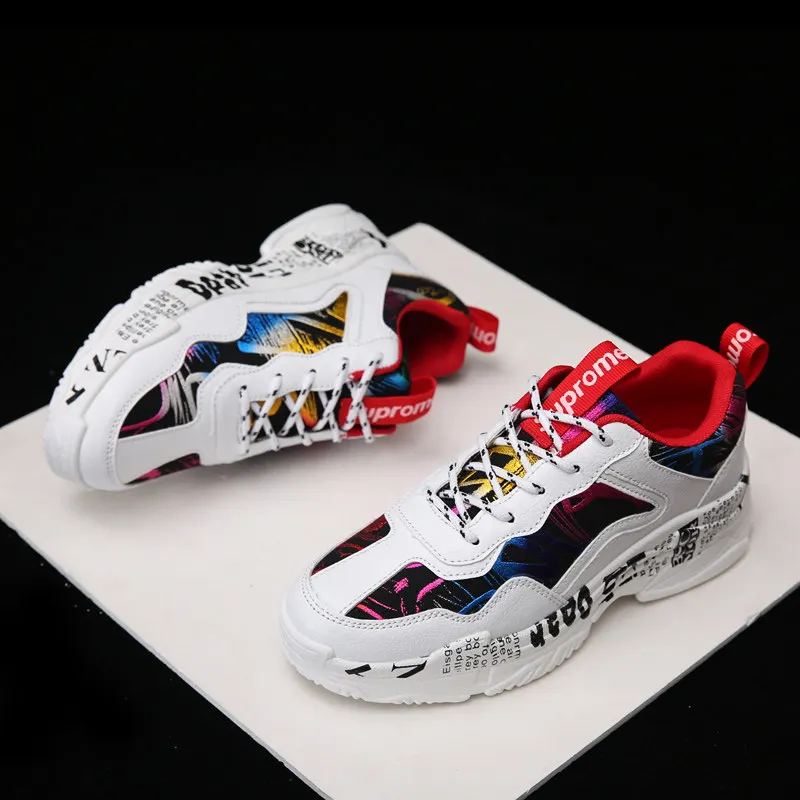 Autumn Sneakers Men Casual Shoes Sneakers Fashion Graffiti Print Unisex Vulcanized Shoes Male Jogging Sneakers zapatillas hombre
Autumn Sneakers Men Casual Shoes Sneakers Fashion Graffiti Print Unisex Vulcanized Shoes Male Jogging Sneakers zapatillas hombre