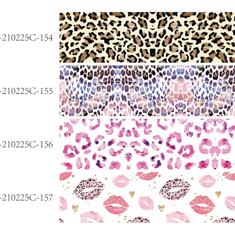 Listones Leopard and Lips Pattern Printed Grosgrain Ribbon 25mm 10yards for Hair Bow DIY Craft Decoration
Listones Leopard and Lips Pattern Printed Grosgrain Ribbon 25mm 10yards for Hair Bow DIY Craft Decoration