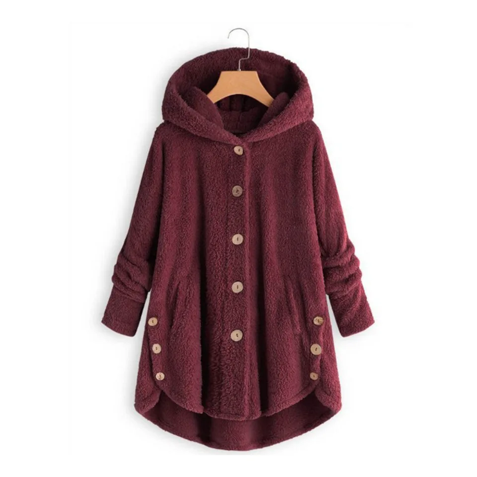 Fleur Wood Lamb Coat Women Hooded Winter Warm Plush Coat Button A-line Fashion Jacket Outwear Plus Size 5XL Women Clothes
Fleur Wood Lamb Coat Women Hooded Winter Warm Plush Coat Button A-line Fashion Jacket Outwear Plus Size 5XL Women Clothes