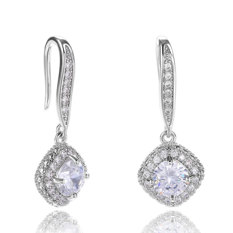 Mifeiya Square Geometric Dangle Earrings Inlaid AAA CZ Rhinestone Zircon for Women Ladies Party Wedding Engagement Jewelry
Mifeiya Square Geometric Dangle Earrings Inlaid AAA CZ Rhinestone Zircon for Women Ladies Party Wedding Engagement Jewelry
