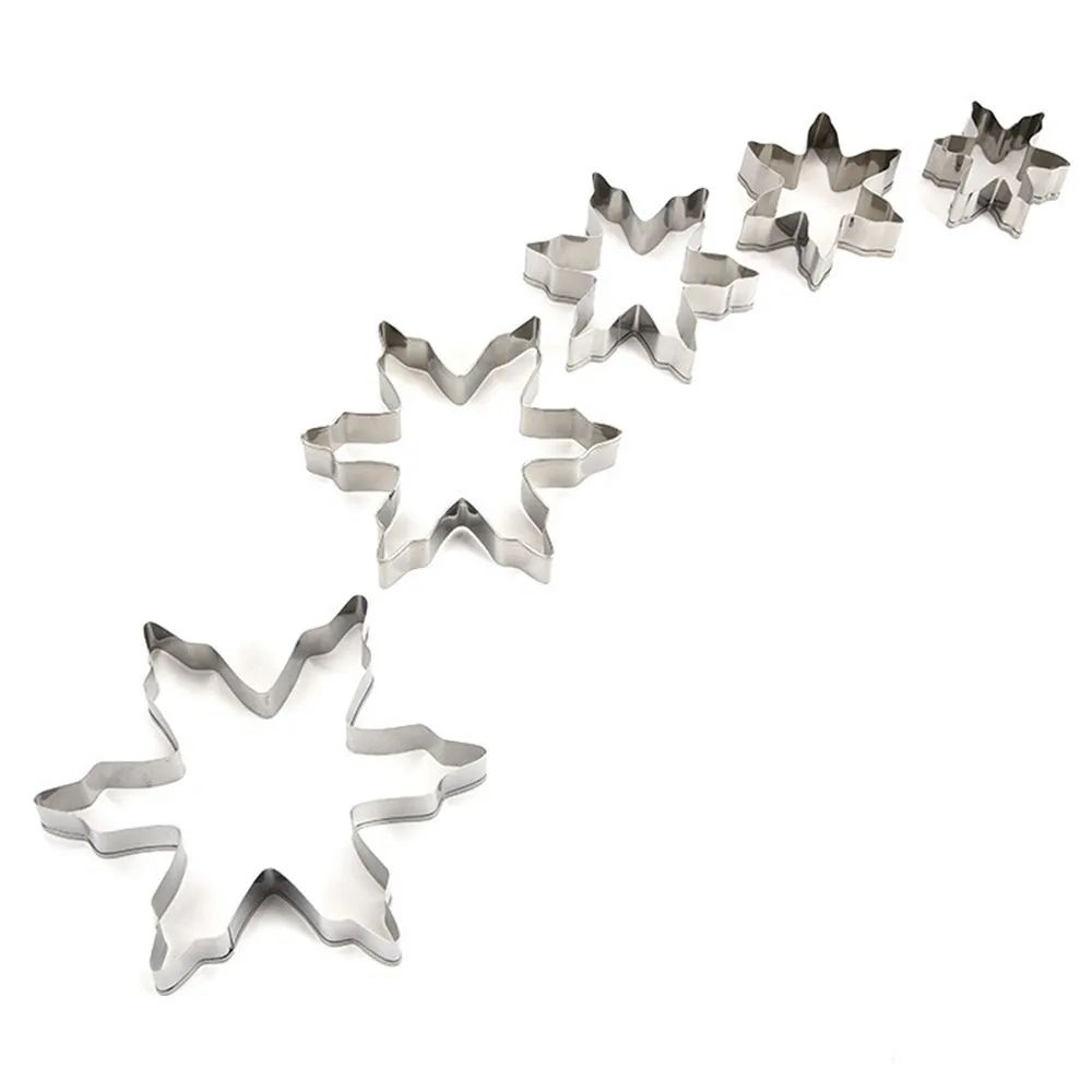 Snowflake Cookie Cutters, Large, Medium, Small Basic Biscuit Fondant Bread Sandwich Molds - Stainless Steel
Snowflake Cookie Cutters, Large, Medium, Small Basic Biscuit Fondant Bread Sandwich Molds - Stainless Steel