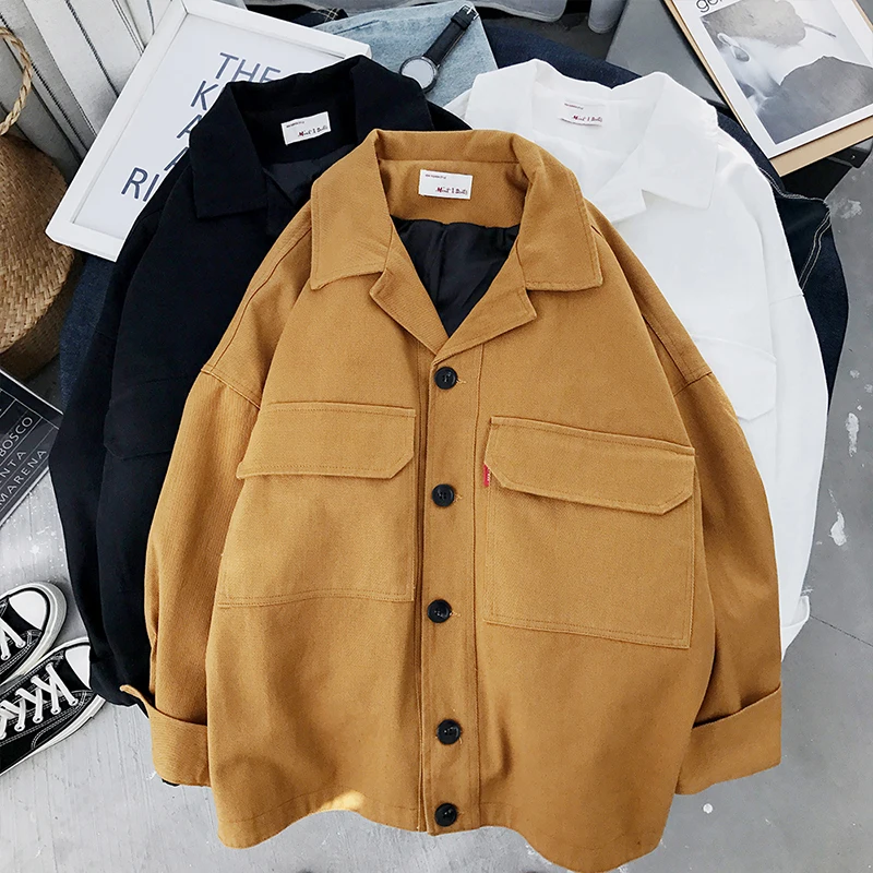 women jacket 2022 new spring autumn Korean version loose 200 kg thin single-breasted tooling jacket female coat 34b
women jacket 2022 new spring autumn Korean version loose 200 kg thin single-breasted tooling jacket female coat 34b