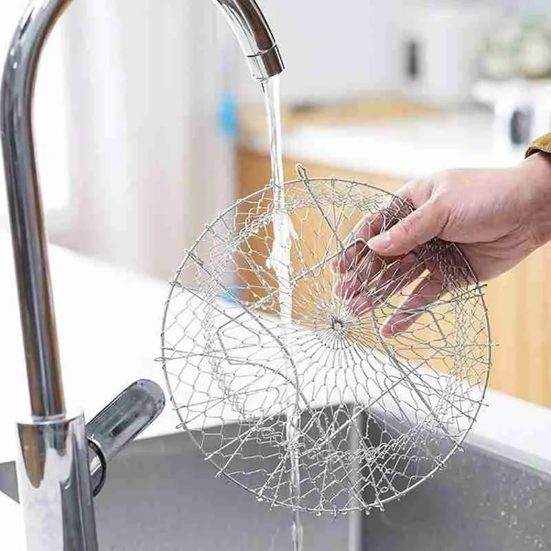 Foldable Filter Basket Steel Fried Potato Fruit Kitchen Vegetable Tool Multi-function For Fried Drainer And Colan F2V2
Foldable Filter Basket Steel Fried Potato Fruit Kitchen Vegetable Tool Multi-function For Fried Drainer And Colan F2V2