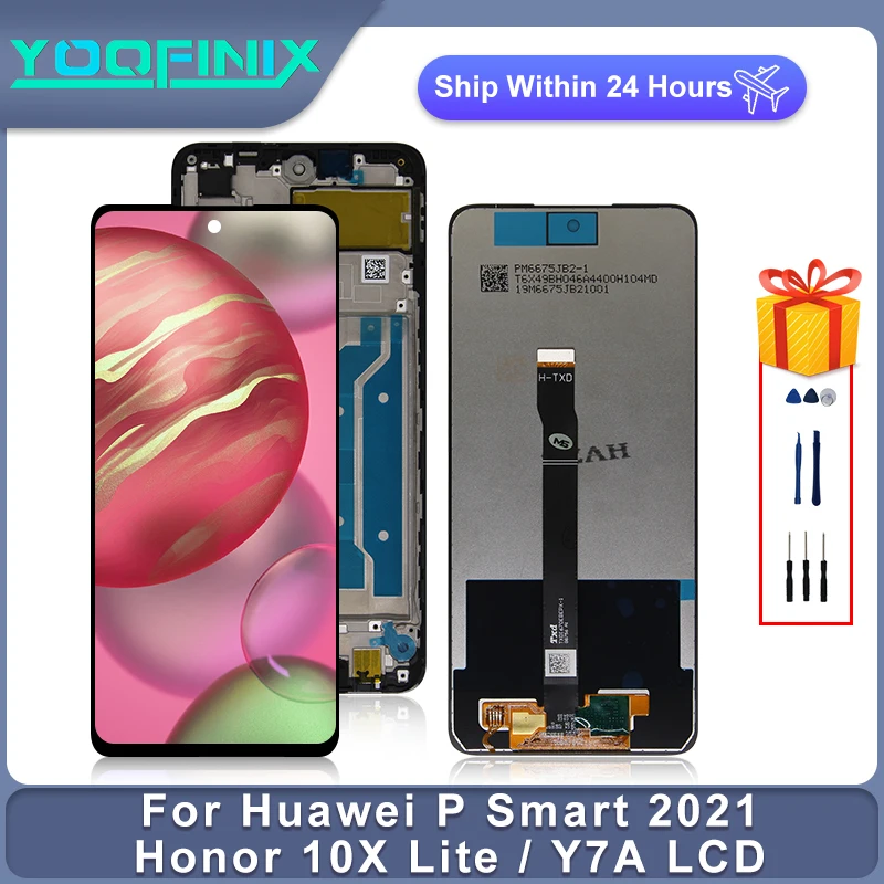 6.67" Origina For Huawei P smart 2021 LCD Touch Screen Digitizer Replacement Parts For Honor 10X Lite Display LCD Y7A PPA-LX2 
6.67" Origina For Huawei P smart 2021 LCD Touch Screen Digitizer Replacement Parts For Honor 10X Lite Display LCD Y7A PPA-LX2