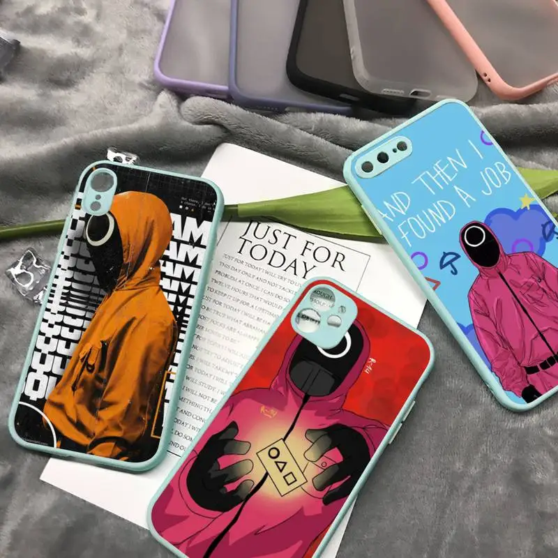 Squid game Phone Case Blue Color Matte Transparent For iPhone 13 12 Mini 11 Pro X XR XS Max 7 8 Plus
Squid game Phone Case Blue Color Matte Transparent For iPhone 13 12 Mini 11 Pro X XR XS Max 7 8 Plus