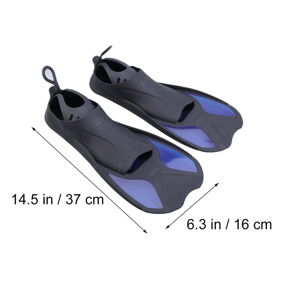 Diving Swimming Training Flippers Snorkeling Open Heel Fins Flippers (Black and Blue, XXS)
Diving Swimming Training Flippers Snorkeling Open Heel Fins Flippers (Black and Blue, XXS)