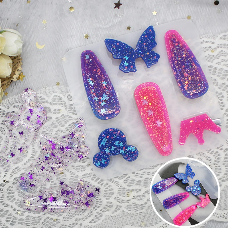Handmade Barrettes Silicone Epoxy Resin Molds DIY Hair Pin Acrylic Mold Alligator Hair Clip Molds Jewelry Making Tools
Handmade Barrettes Silicone Epoxy Resin Molds DIY Hair Pin Acrylic Mold Alligator Hair Clip Molds Jewelry Making Tools