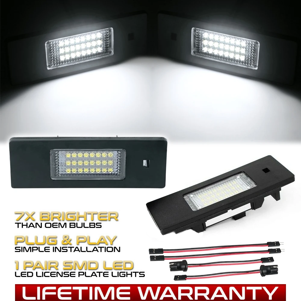 2Pcs Error Free 24SMD LED License Number Plate Light Lamps For Mini Countryman R60 F60 Clubman R55 LCI Paceman R61 Car Backlight
2Pcs Error Free 24SMD LED License Number Plate Light Lamps For Mini Countryman R60 F60 Clubman R55 LCI Paceman R61 Car Backlight