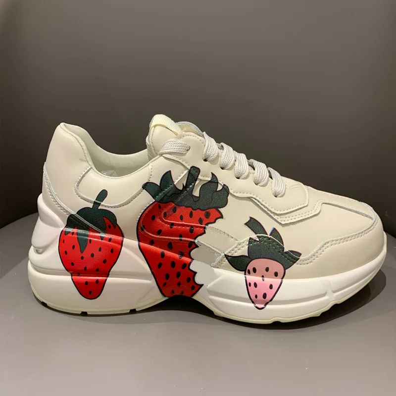 Luxury Designer White Women's Sports Shoes Round Head Platform Thick Bottom Height Casual Shoes Men's Shoes Plus Size 44
Luxury Designer White Women's Sports Shoes Round Head Platform Thick Bottom Height Casual Shoes Men's Shoes Plus Size 44