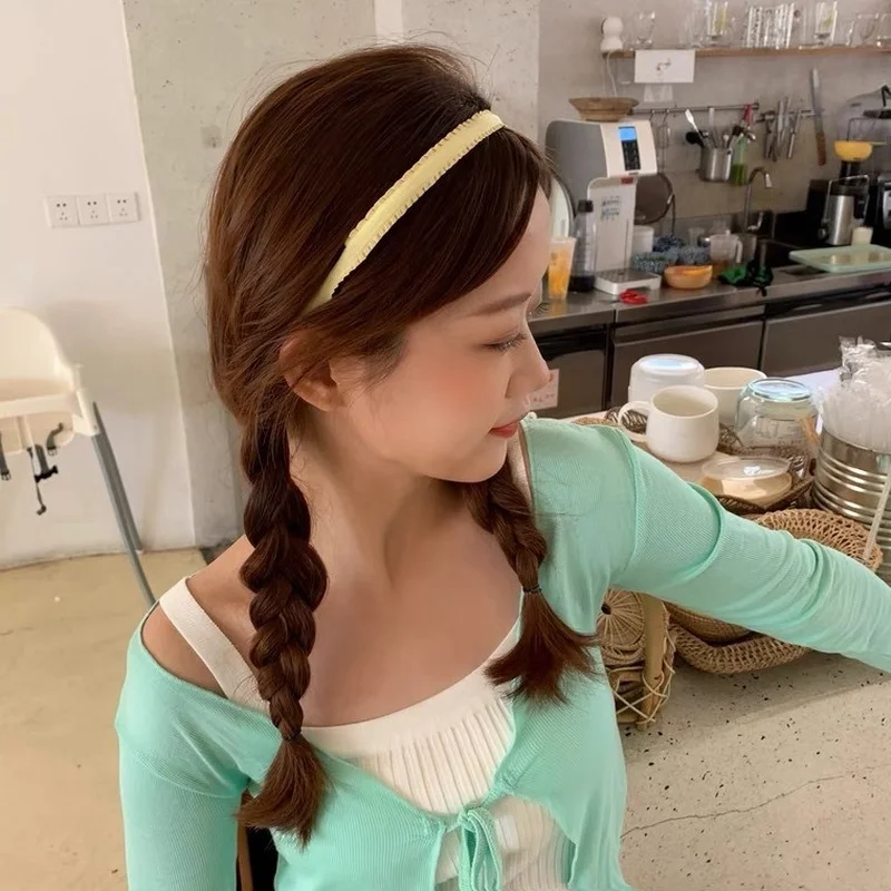 Fashion Girl's Headband Sweet Candy Color Net Red Lady's Hair Hoop Simple Fashion Pure Color Girl's Hairband Popular Headdress
Fashion Girl's Headband Sweet Candy Color Net Red Lady's Hair Hoop Simple Fashion Pure Color Girl's Hairband Popular Headdress